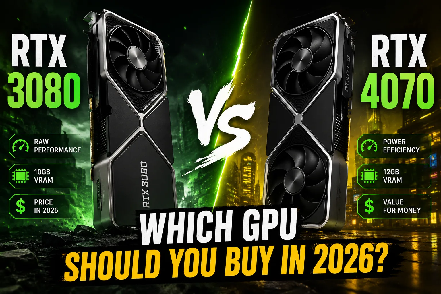 RTX 3080 vs 4070 - Which GPU Should You Buy in 2026?