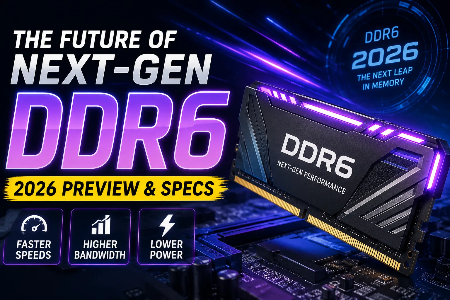 The Future of Next-Gen RAM Memory DDR6 | 2026 Preview & Specs