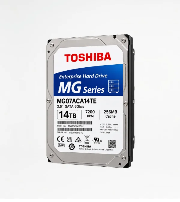 Toshiba MG07ACA14TE 14TB 7200RPM SATA 6Gb/s 3.5" Enterprise Internal HDD