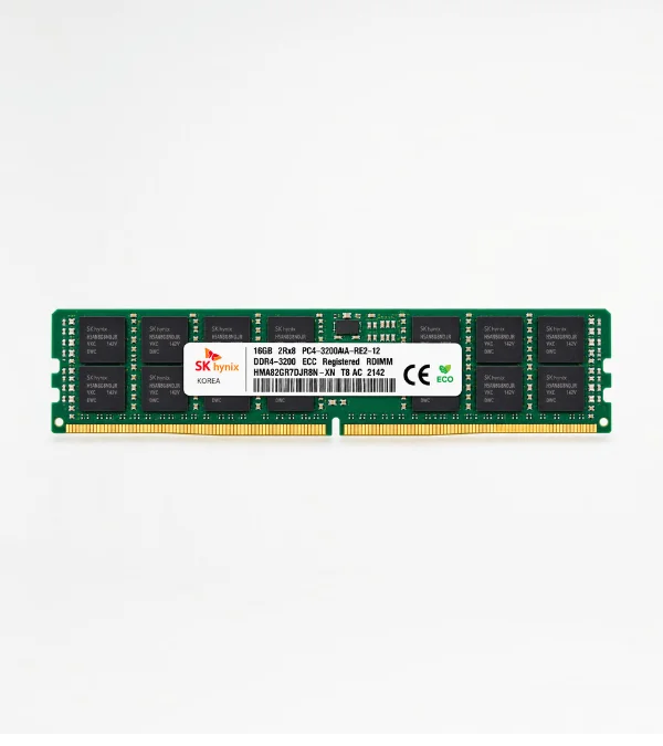 SK hynix 16GB DDR4-3200 ECC Registered RDIMM 2Rx8 PC4-3200AA-RE2-12 HMA82GR7DJR8N