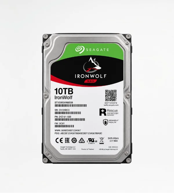 Seagate IronWolf 10TB 7200RPM SATA NAS Internal HDD Seagate IronWolf 10TB 7200RPM SATA NAS Internal HDD ST10000VN0008