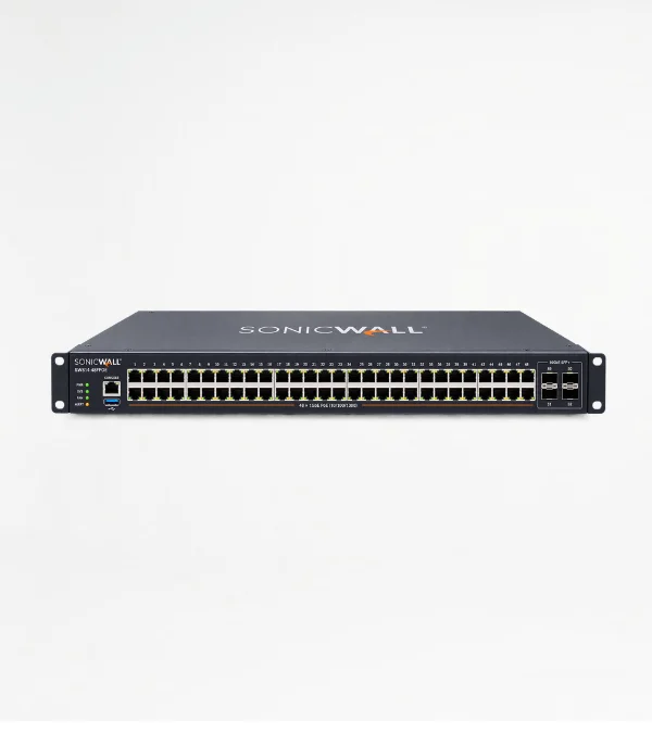 SonicWall SWS14-48FPOE 48-Port Gigabit PoE 4x 10GbE SFP+ Managed Switch