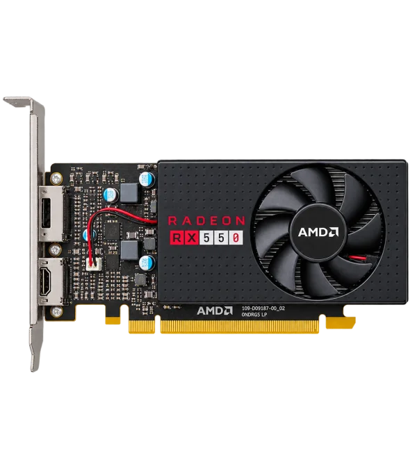 AMD Radeon RX 550 4GB GDDR5 Low Profile Graphics Card – 109-D09187-00-02-0NDRG5 LP