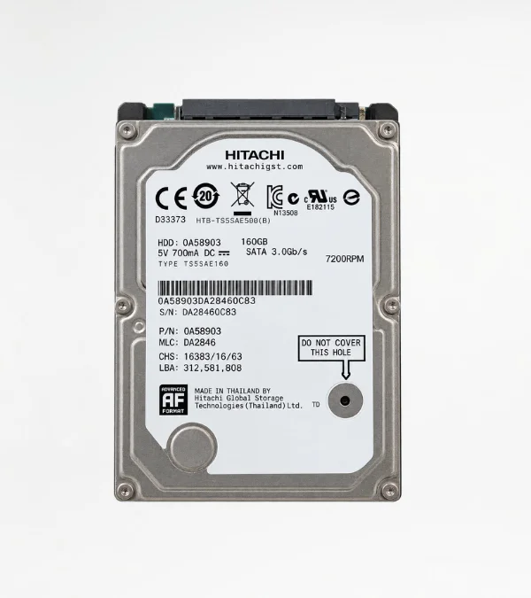 Hitachi 0A58903 160GB 2.5" SATA 7.2K RPM Hard Disk Drive