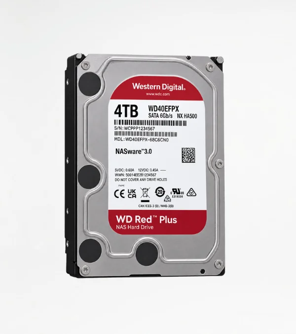 Western Digital WD Red 4TB 3.5" SATA 6Gb/s NAS Hard Drive WD40EFPX LFF