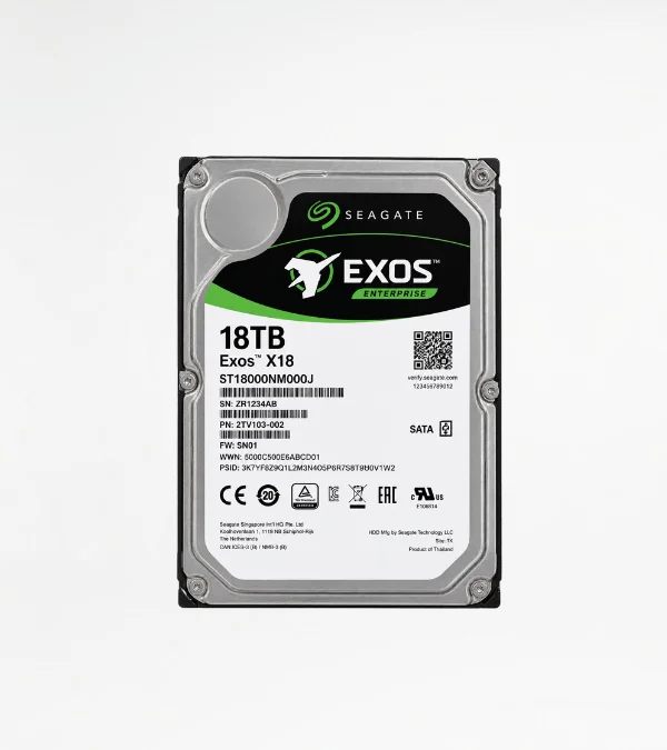 Seagate ST18000NM000J Exos X18 18TB 3.5" SATA 7200RPM Hard Drive HDD