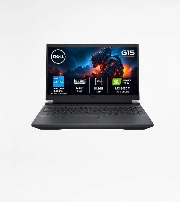 Dell G15 5510 Gaming Laptop Intel Core i5-10500H 16GB RAM 512GB SSD RTX 3050 Ti